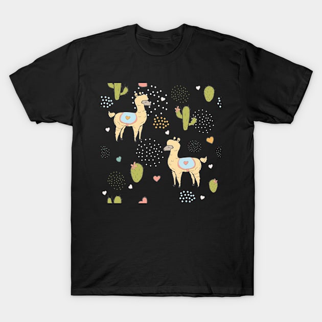 Whimsical Llama T-Shirt by Countryside